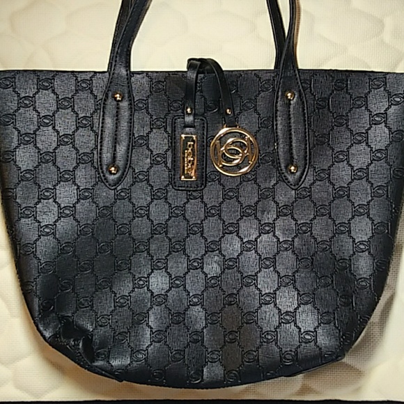 BEBE BLACK (LARGE) TOTE BLACK COMPANION PURSE (2) - Picture 7 of 8